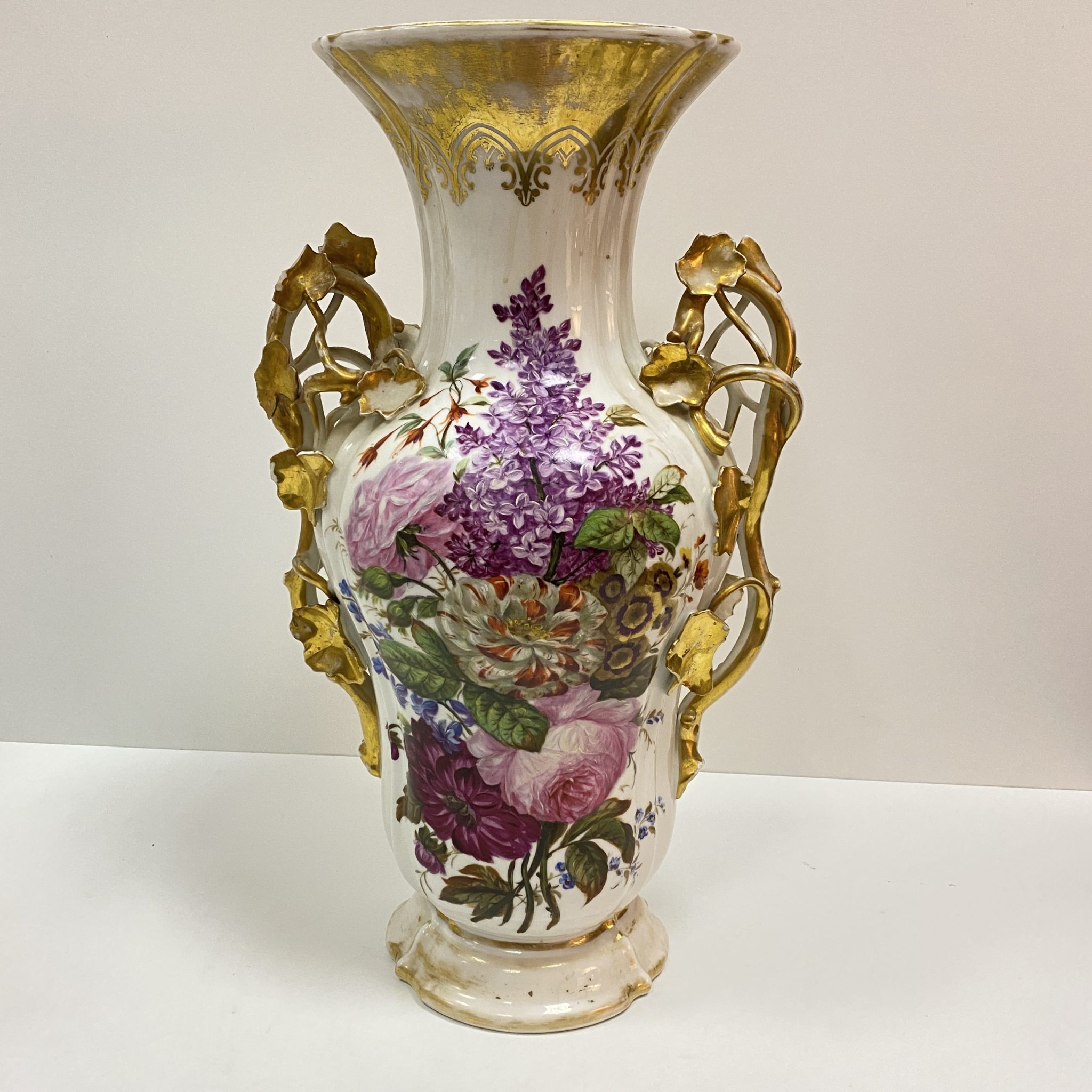 Grand vase Paris porcelaine XIXe