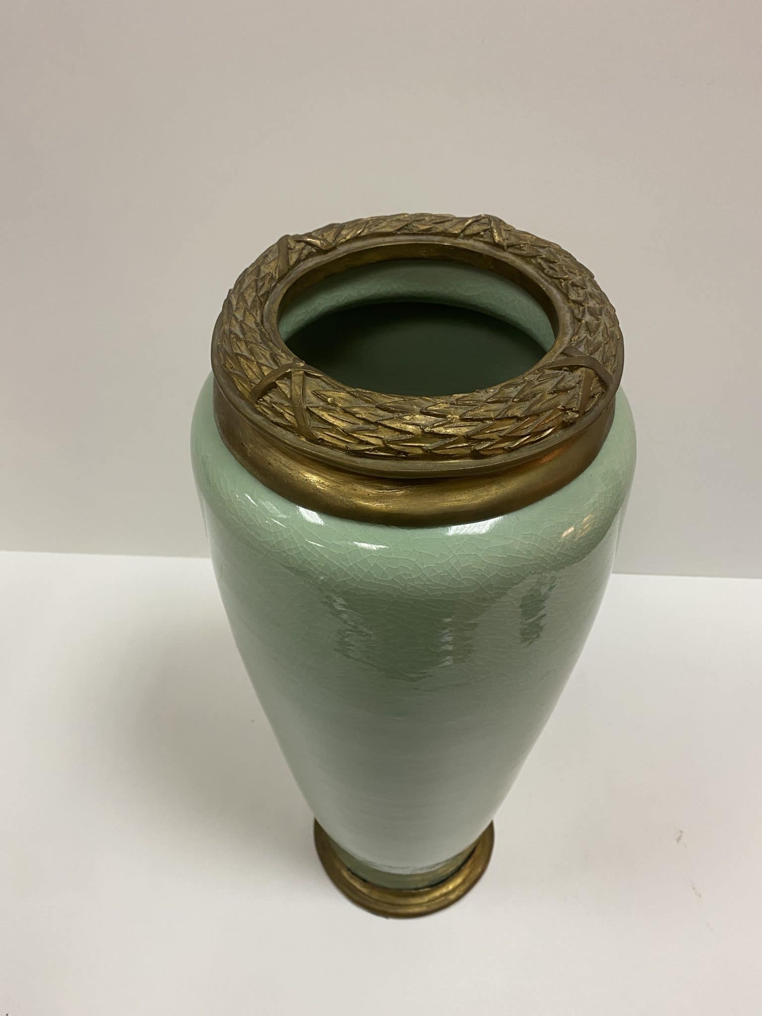 Vase porcelaine celadon