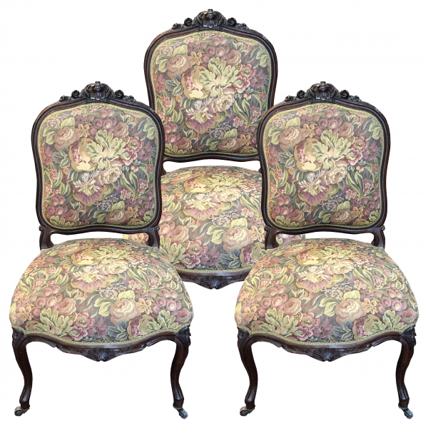 3 chaises Napoléon III