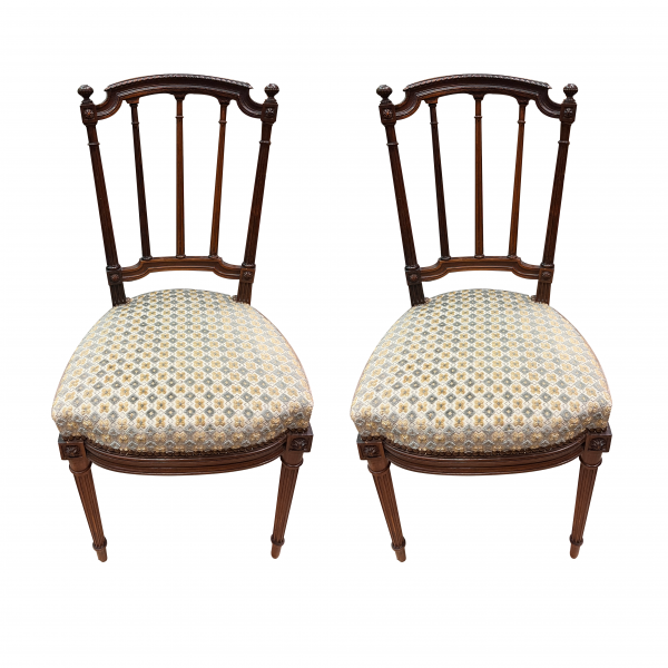 Paire de chaise style Louis XVI